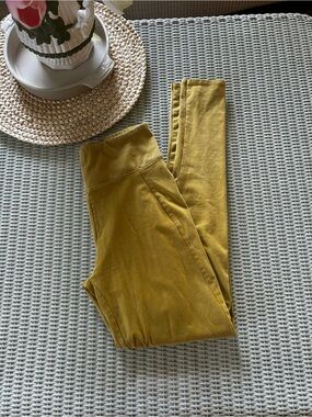 Anthropologie Olive Mustard Leggings